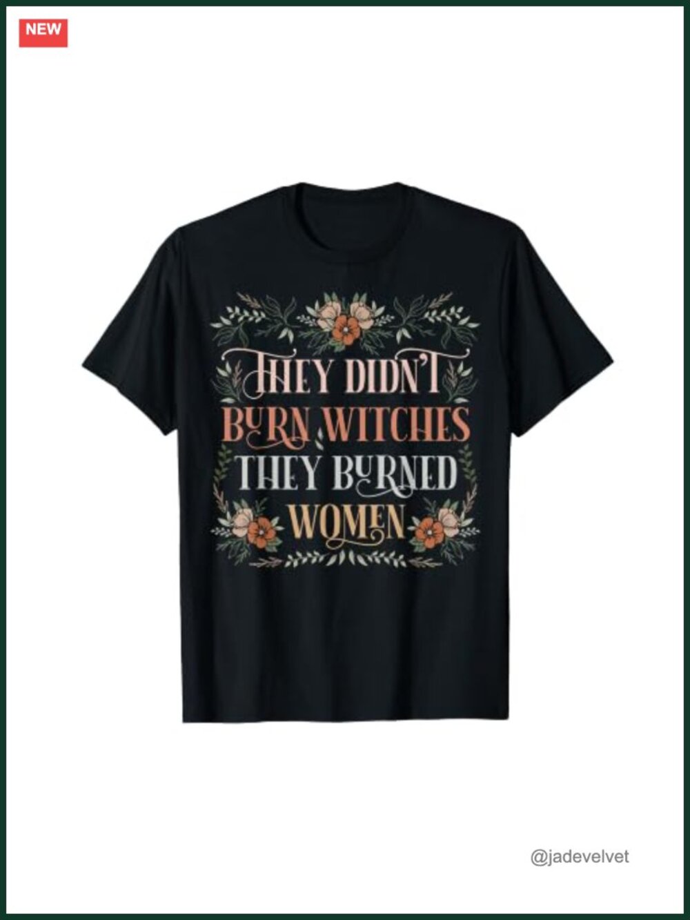 Feminist Witch Empowerment T-Shirt Short Sleeve Halloween Tee